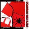 Ferraycle 24 Pack Spider Themed Gift Bags Spider Party Favors Non Woven Reusable Goody Treat Bags with Handles Birthday Party Supplies for Kids Boys, 6 Styles(Spooky Style) view 4