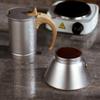 Coffee Makers Stainless Steel Stovetop Espresso Machine, Moka Pot, Brewing Coffee Coffee Pot, 3-6 Cup Espresso Pot, Outdoor Camping Coffee Equipment (Color : Silver, Size : 150ML) view 4
