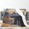 Custom Blanket With Photo Personalized Bedding Throw Blankets Customized Flannel Fleece Blankets for Mother Father Family Friends Lovers Pets Wedding Valentine's Day Customized Gift 2 Photos 40"x50" view 2