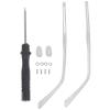 iplusmile 1 Pair Metal Glasses Replacement Temple, Clear Eyeglasses Arms Legs, Glasses Repair DIY Kit with Screw Nose Pads Screwdriver Washers view 1