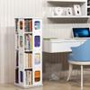 360 Degrees Revolving Display Case, Rotating Bookshelf, Rectangle Revolving Bookcase, Home/Office/Kids Room Multifunctional Storage Rack (Color : White, Size : 6 Layers) view 2