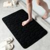 HUHJYUGE Bath Rugs for Bathroom Non Slip Machine Washable 16x24in, Bathroom Rugs Cobblestone Super Raabsorbent, Quick Drying Ultra Soft Luxury Bathroom Rug Mat, for Bathroom Floor view 1