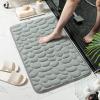 HUHJYUGE Bath Rugs for Bathroom Non Slip Machine Washable 16x24in, Bathroom Rugs Cobblestone Super Raabsorbent, Quick Drying Ultra Soft Luxury Bathroom Rug Mat, for Bathroom Floor view 2