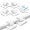200 Pcs Cable Clips, Adhesive Cable Organizer Cord Holder Wire Clip Wire Management Self Adhesive Hooks Wire Holder for Office, Home(White, 200PCS) view 1
