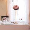 Wedding Centerpieces Gold Flower Vase - 2 Pcs 27.5 inch Tall Crystal Flower Stand Metal Vase for Table Decoration, Elegant Wedding Decoration Chandelier Centerpiece Stand view 2