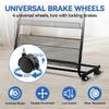 Kenpiko Floor-Standing Magazine Rack, 4-Layer Brochure Display Stand Tiered Design Magazine Stand Detachable Magazine Display with Casters for Exhibitions, Shopping Malls, Hospitals, Offices view 2
