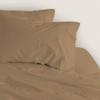 400 Thread Count 3 Piece Duvet, Quilt, Comforter Cover Set, 100% Egyptian Cotton All Season Comforter Cover with Zipper Closure, Ultra Soft & Breatheable - Taupe Solid, Twin. view 3