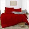 400 Thread Count 3 Piece Duvet, Quilt, Comforter Cover Set, 100% Egyptian Cotton All Season Comforter Cover with Zipper Closure, Ultra Soft & Breatheable - Burgundy Solid, Full. view 1