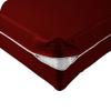 Velosso 1 Piece Striped Zipper Mattress Cover Only Twin Size 6" Pocket Sold Separately 1000 Thread Count 100% Egyptian Cotton, Burgundy view 1