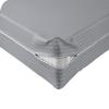 Velosso 1 Piece Striped Zipper Mattress Cover Only Twin XL Size 8" Pocket Sold Separately 1000 Thread Count 100% Egyptian Cotton, Silver view 1