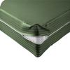 Velosso 1 Piece Striped Zipper Mattress Cover Only Queen Size 6" Pocket Sold Separately 1000 Thread Count 100% Egyptian Cotton, Moss view 1