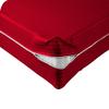 Velosso 1 Piece Striped Zipper Mattress Cover Only Twin Size 8" Pocket Sold Separately 1000 Thread Count 100% Egyptian Cotton, Red view 1