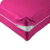 Velosso 1 Piece Striped Zipper Mattress Cover Only Olympic Queen Size 6" Pocket Sold Separately 1000 Thread Count 100% Egyptian Cotton, Hot Pink view 1