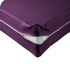 Velosso 1 Piece Striped Zipper Mattress Cover Only Twin Size 6" Pocket Sold Separately 1000 Thread Count 100% Egyptian Cotton, Plum view 1