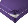 Velosso 1 Piece Striped Zipper Mattress Cover Only King Size 8" Pocket Sold Separately 1000 Thread Count 100% Egyptian Cotton, Purple view 1