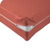 Velosso 1 Piece Striped Zipper Mattress Cover Only Twin XL Size 8" Pocket Sold Separately 1000 Thread Count 100% Egyptian Cotton, Brick Red view 1