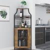 Alkmaar Wine Cabinet, Rustic Brown view 3