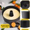 E-far Angel Food Cake Pan Set of 2, 10-Inch Non-stick Tube Pan for Baking Pound Chiffon Cake, One-piece Design, Easy Release & Clean up view 3