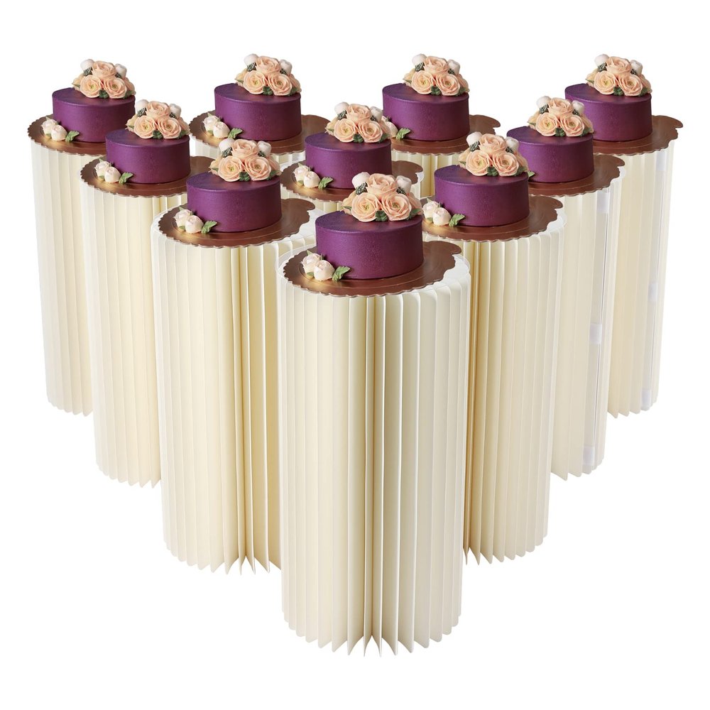 Cardboard Vases for Centerpieces, 10pcs, 23.6inch Tall Flower Vase Flowers Stand for Party Tables Decorations - Elegant Bulk Weddings Decoration Table Cylinder Centerpiece Stands