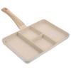 CALLARON Nonstick 4 Section Square Grill Pan, Aluminum Alloy and Wood, 150 view 1