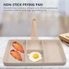 CALLARON Nonstick 4 Section Square Grill Pan, Aluminum Alloy and Wood, 150 view 3