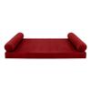 Cover ONLY Model V5 Twin-XL Velvet Knife Edge Indoor Mattress Bolster Pillow AD369 view 2
