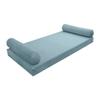Cover ONLY Model V5 Twin-XL Velvet Knife Edge Indoor Mattress Bolster Pillow AD355 view 1