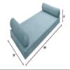 Cover ONLY Model V5 Twin-XL Velvet Knife Edge Indoor Mattress Bolster Pillow AD355 view 2