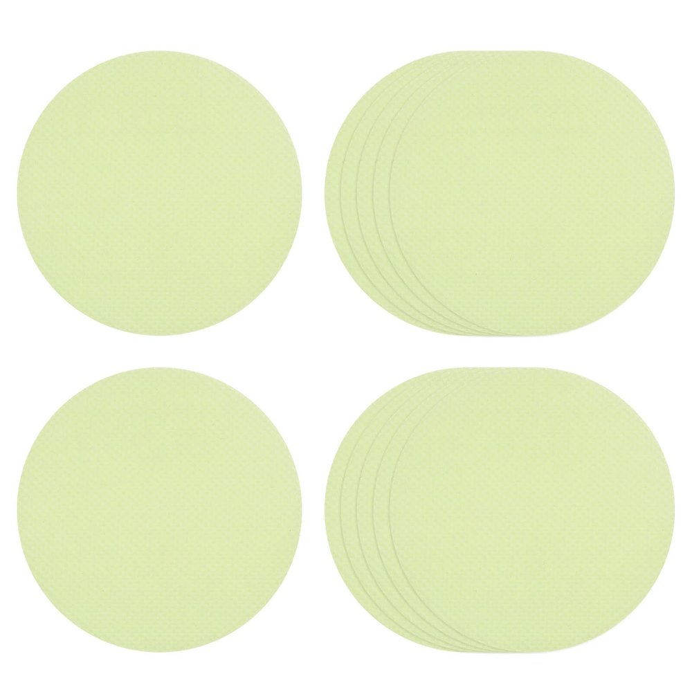 HARFINGTON 12pcs Non Slip Bathtub Stickers Bath Shower Floor 3.15" Anti-Slip Sticker Tape Round Style Decals for Bathroom Kitchen Bathtub Treads Stairs, Luminous