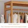 Freestanding Wooden Garment Coat Rack, with 2 Storage Shelves and 4 Hooks, Ideal for Bedroom Clothing Storage (59 * 35 * 165cm) view 3