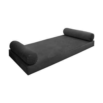 Cover ONLY Model V5 Twin-XL Velvet Knife Edge Indoor Mattress Bolster Pillow AD350