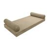Cover ONLY Model V5 Twin-XL Velvet Knife Edge Indoor Mattress Bolster Pillow AD304 view 1