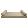 Cover ONLY Model V5 Twin-XL Velvet Knife Edge Indoor Mattress Bolster Pillow AD304 view 2