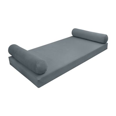 Cover ONLY Model V5 Twin-XL Velvet Knife Edge Indoor Mattress Bolster Pillow AD347