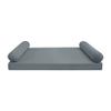 Cover ONLY Model V5 Twin-XL Velvet Knife Edge Indoor Mattress Bolster Pillow AD347 view 2