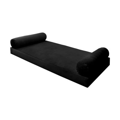 SLIPCOVER ONLY S.V5 Velvet Indoor Daybed Mattress Pillow Covers Knife Edge Twin-XL AD374