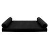 SLIPCOVER ONLY S.V5 Velvet Indoor Daybed Mattress Pillow Covers Knife Edge Twin-XL AD374 view 2