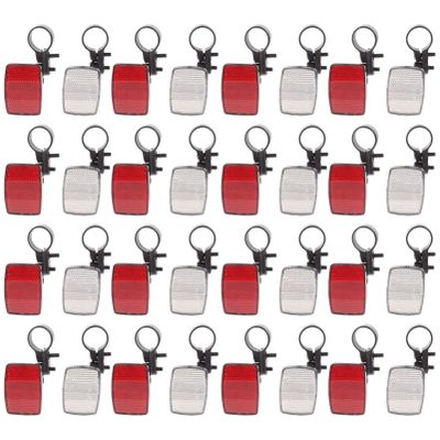 BESPORTBLE 1set Cycle Reflector Reflectors for Front Rear Bike Safety Easy Installation Reflective Warning Lights for Mountain and Road High Brightness Cycle Accessories