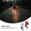 BESPORTBLE 1set Cycle Reflector Reflectors for Front Rear Bike Safety Easy Installation Reflective Warning Lights for Mountain and Road High Brightness Cycle Accessories view 2