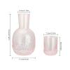 ZWMBYN Vintage Bedside Water Carafe and Glass Set, 44oz Crystal Nightstand Water Carafe with 2 Tumbler Glass Cup, Elegant Mouthwash Decanter & Water Pitcher for Storing Water, Juice and Other Drinks view 2