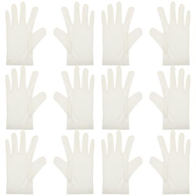 FOMIYES 6pairs Breathable Microfiber Gloves for Jewelry Inspection and Performance of Washable Labor Gloves for Occasions