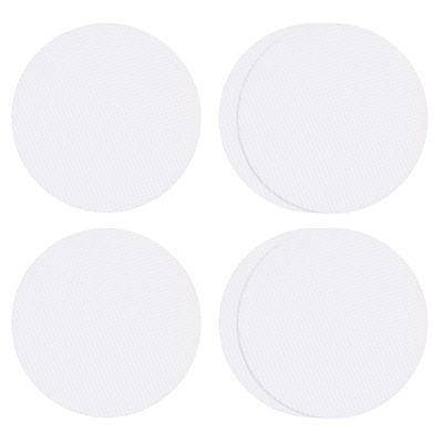 HARFINGTON 6pcs Non Slip Bathtub Stickers Bath Shower Floor 3.15" Anti-Slip Sticker Tape Round Style Decals for Bathroom Kitchen Bathtub Treads Stairs, White