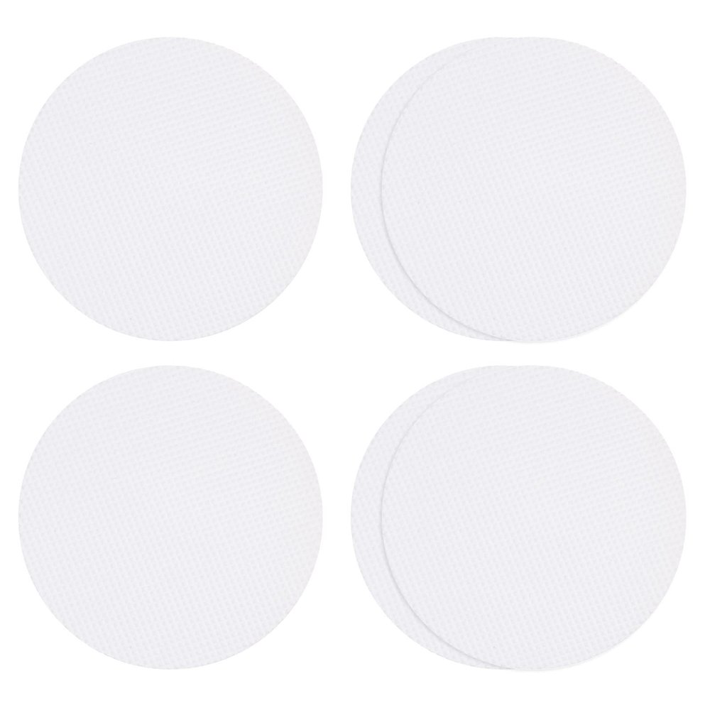 HARFINGTON 6pcs Non Slip Bathtub Stickers Bath Shower Floor 3.15" Anti-Slip Sticker Tape Round Style Decals for Bathroom Kitchen Bathtub Treads Stairs, White