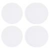 HARFINGTON 6pcs Non Slip Bathtub Stickers Bath Shower Floor 3.15" Anti-Slip Sticker Tape Round Style Decals for Bathroom Kitchen Bathtub Treads Stairs, White view 1