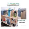Desktop Bookshelves - Solid Wood Children's Storage Rack, Multi-layer Simple Desktop Bookshelves, Small Floor-to-ceiling Bookcase For Home Use, Multifunctional Dormitory Storage Rack ( Size : 60*20*80 view 4