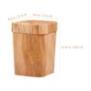 Cabilock Office Decor Decor Decor Decor Trash Can Wood Grain/Marble Pattern Garbage Container Bin Decoration Bin Plastic Toilet Paper Bucket for Bathrooms, Kitchen, Bedroom, Office view 2