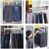 Adjustable Clothing Organizer Holder - Closet Organizer Rack For Pants And Coat, Pull-out Closet Rod 30-60cm, Wardrobe Clothing Rail,Closet Organizer Rack For Pants And Coat ( Size : 550MM/21.6INCH ) view 4