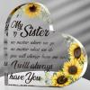 Spiareal Friends Gifts for Women Friendship Graduation Plaque Best Flower Sister Birthday Bestie Thank You Gift for Teacher Mom Female Acrylic Friendship(for Sister) view 1