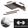 Heavy Duty Retractable Pull Out Pants Rack Adjustable Closet Rod - Retractable Garment Laundry Drying Rack, 9 Scarf Holder Hanger Rail, Pull-out Trouser Hanger Suitable For Wardrobe Depth 47cm ( Color view 2
