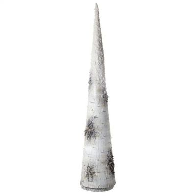 Regency International 33" Plastic Snow Birch Bark Cone Tree